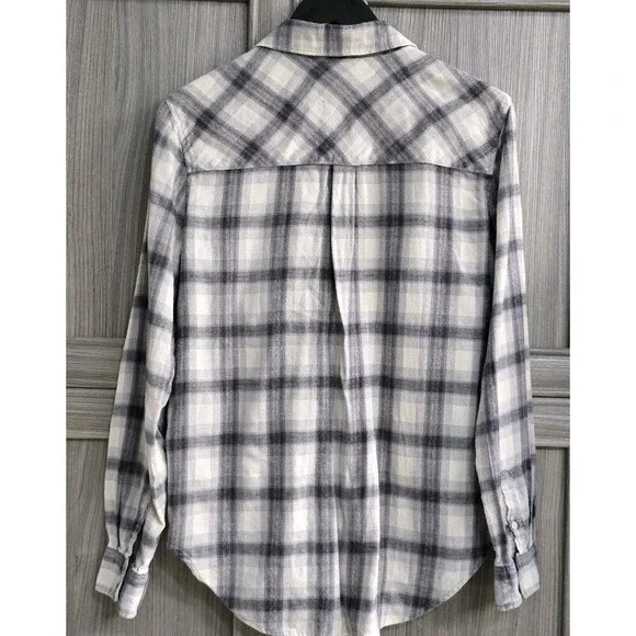 Mudd Flannel Shirt Check Pattern Womens Large - Picture 2 of 13